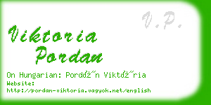 viktoria pordan business card